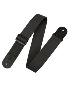 Levy's 2 inch Single Tone Series Polypropylene Guitar Strap - Black