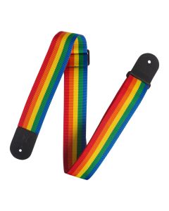 Levy's 2 inch Single Tone Series Polypropylene Guitar Strap - Rainbow