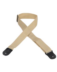Levy's 2 inch Single Tone Series Polypropylene Guitar Strap - Tan