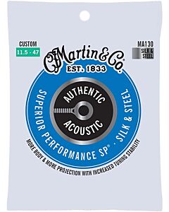 Martin MA130 Silk & Steel Authentic Acoustic SP Guitar Strings