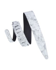 Levy's 2.5 inch Distressed Leather Series Guitar Strap - White