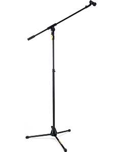 Hercules MS631B Plus Tripod Microphone Stand w/Boom & Mic Clip & EZ Grip Height Adjustment
