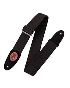 Levy's MSSC8-BLK 2 inch Signature Cotton Guitar Strap - Black