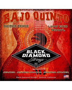 Black Diamond Phosphor Bronze Loop End Bajo Quinto Strings