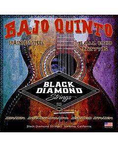 Black Diamond Stainless Steel Ball End Bajo Quinto Strings
