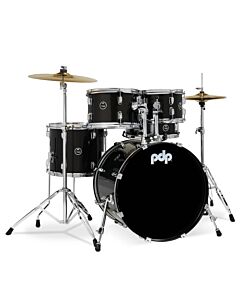 PDP PDCE15KTIB Center Stage 5-Piece Drum Set - Iridescent Black Sparkle FinishPly