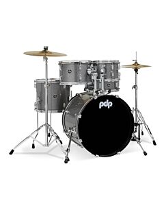 PDP PDCE2015KTSS Center Stage 5-Piece Drum Set - Silver Sparkle FinishPly