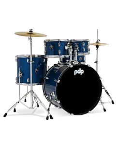 PDP PDCE2215KTRB Center Stage 5-Piece Drum Set - Royal Blue Sparkle FinishPly