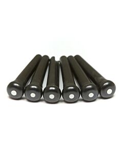 TUSQ Traditional Bridge Pins 2mm - Black - 6pk