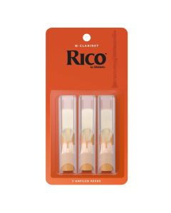 D'Addario Rico Bb Clarinet Reed - 3-Pack - Strength 2.5