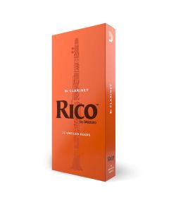 D'Addario Rico Bb Clarinet Reeds - 25-Pack - Choose Strength