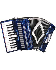 SofiaMari 26 Key and 48 Bass Piano Accordion - Dark Blue Pearl