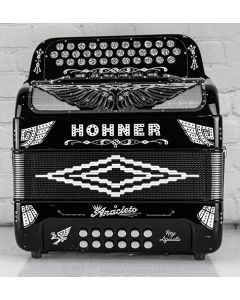 Hohner Anacleto Rey Aguila Two Tone Compact Button Accordion - Black