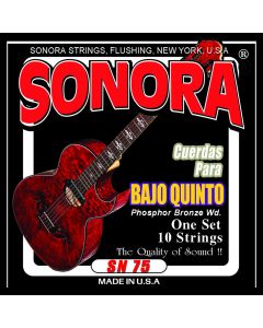 Sonora Bajo Quinto Set - Phosphor Bronze - Loop End