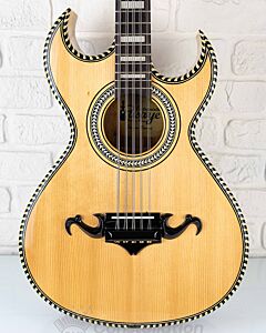 E.Pasaye Bajo Quinto S2 Spruce Double Cutaway Natural with SKB Hard Case and Pick-up