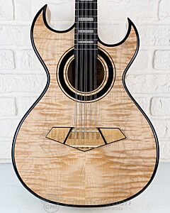 E.Pasaye Bajo Quinto M2 Maple Double Cutaway Natural with Hard Case and Pickup