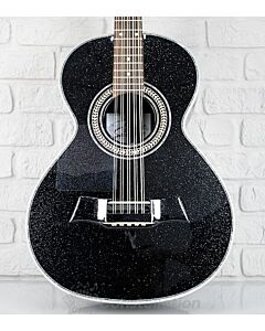 Sevillano Bajo Quinto Full Body with Hard Case and Sound Hole Pickup - Black Metallic - Left Handed