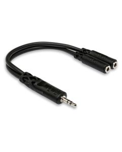 Hosa YMM-232 3.5 mm TRS to Dual 3.5 mm TRSF Y Cable