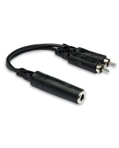 Hosa YPR-131 1/4 in TSF to Dual RCA Y Cable