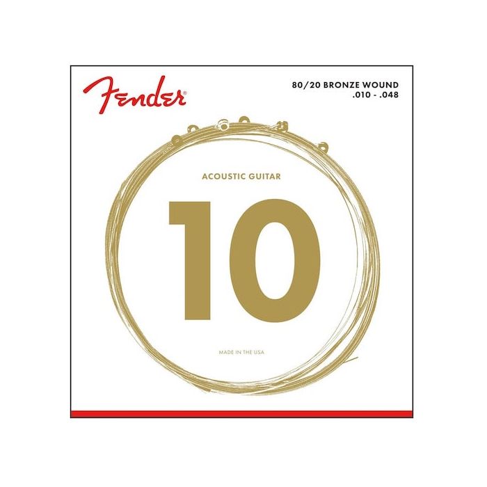 Fender 70XL 80/20 Bronze Extra Light Acoustic Guitar Strings