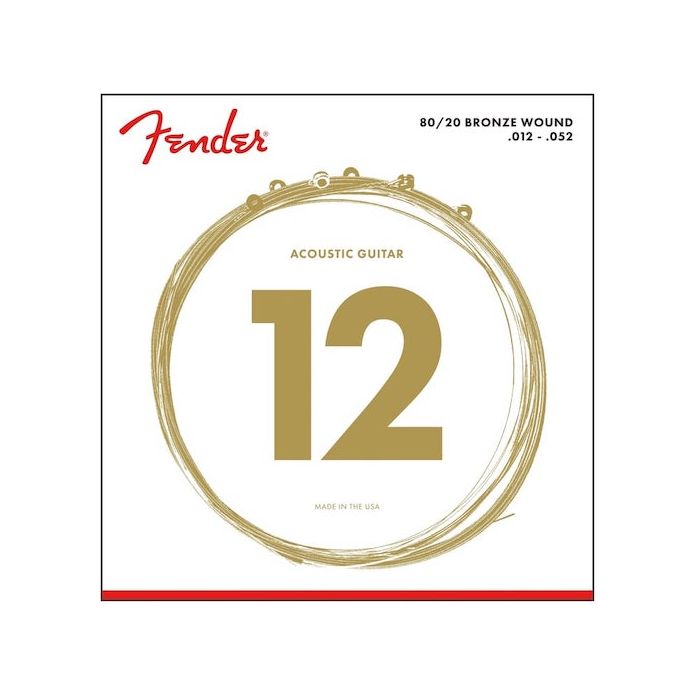 Fender 70L 80/20 Bronze Light Acoustic Guitar Strings