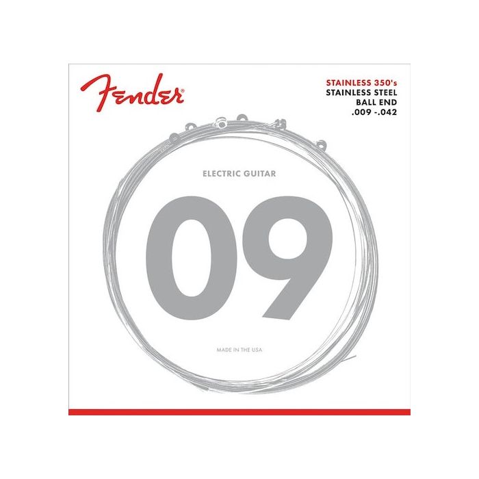 Fender 350L Stainless Steel Light Electric Guitar Strings