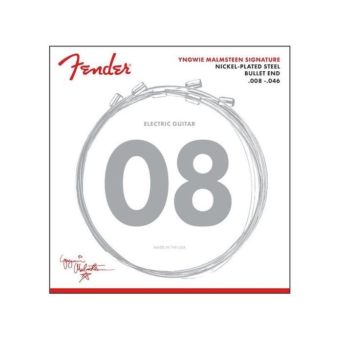 Fender Yngwie Malmsteen Signature Nickel Plated Super Light Electric Guitar Strings