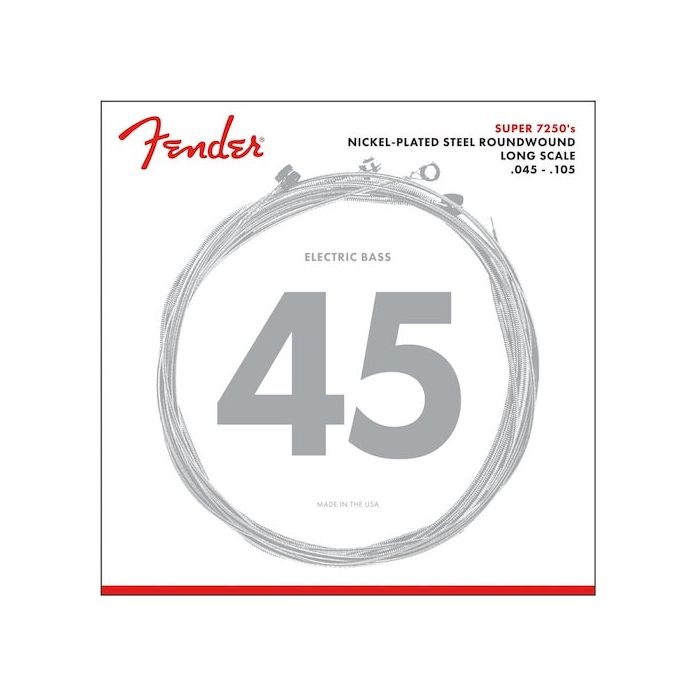 Fender 7250M Nickel Plated Long Scale Bass Guitar Strings