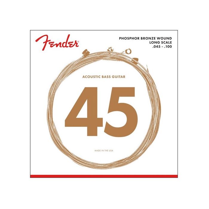 Fender 8060 Phosphor Bronze Long Scale Acoustic Bass Strings