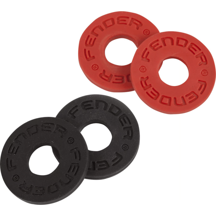 Fender Black & Red Strap Blocks - 4 pack
