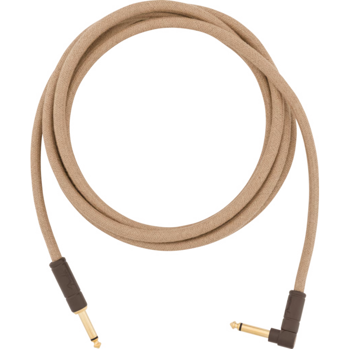 Fender Festival Series Hemp Instrument Cable - Straight to Right Angle - 10ft. to 18.6ft.