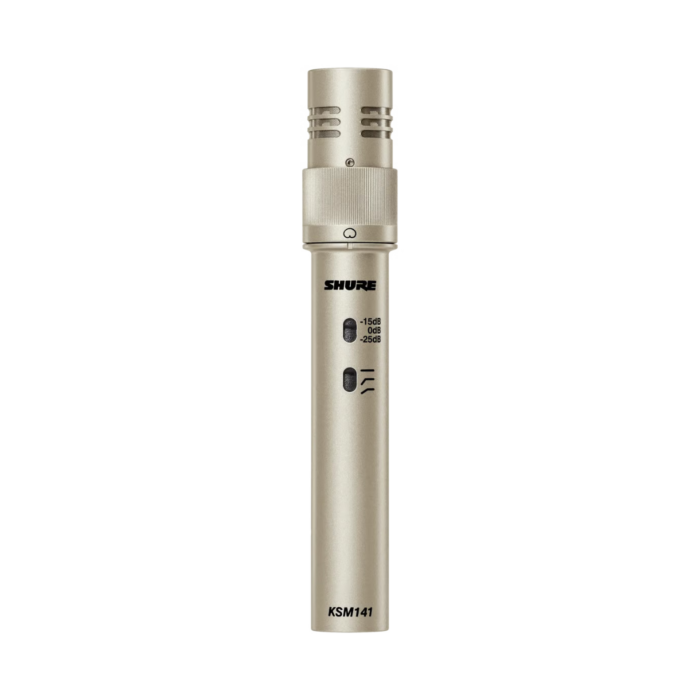 Shure KSM141/SL STEREO Dual Pattern Instrument Condenser Microphone Set
