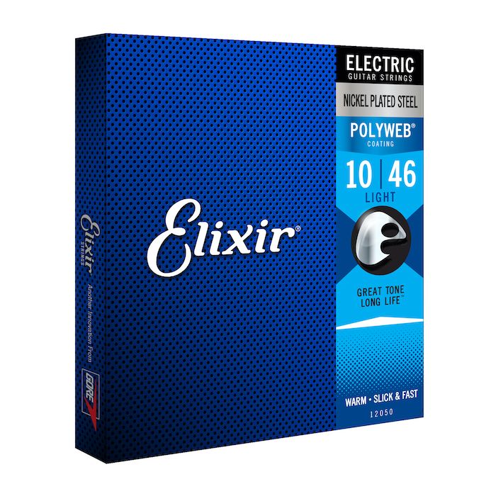 Elixir 12050 Nickel Plated POLYWEB Coating Light Electric Guitar Strings