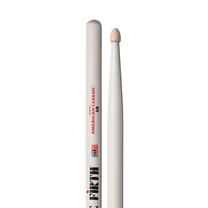 Vic Firth American Classic Wood Tip Drumsticks - 5B - White