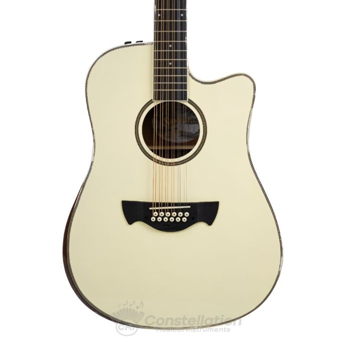 Tagima Sierreña 12 String Acoustic Guitar - White