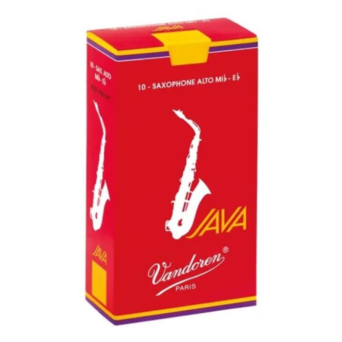 Vandoren Java Red Alto Saxophone Reeds - 10-Pack - Choose Strength
