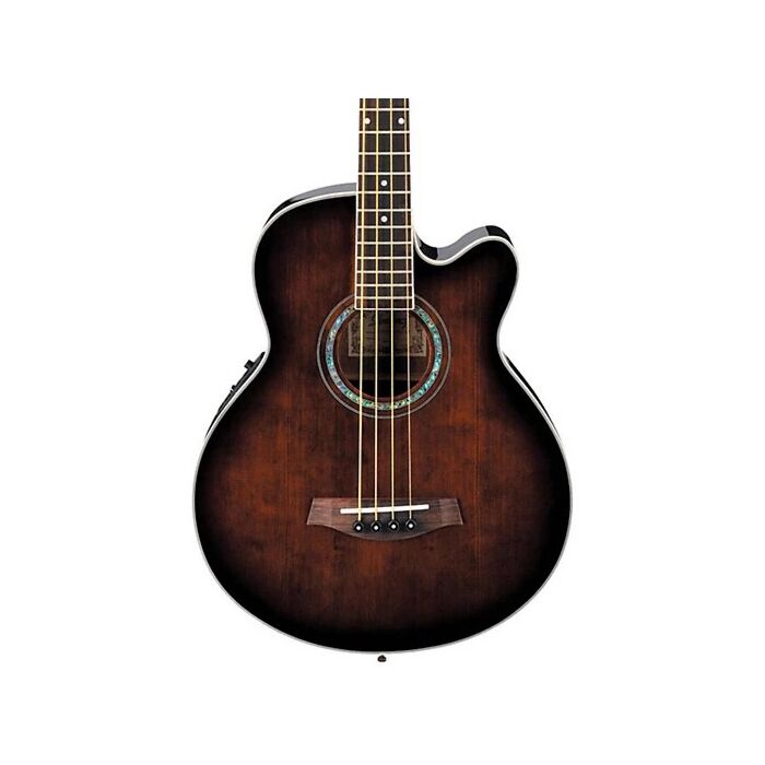 Ibanez AEB10E Acoustic Electric Bass Guitar - Dark Violin Sunburst