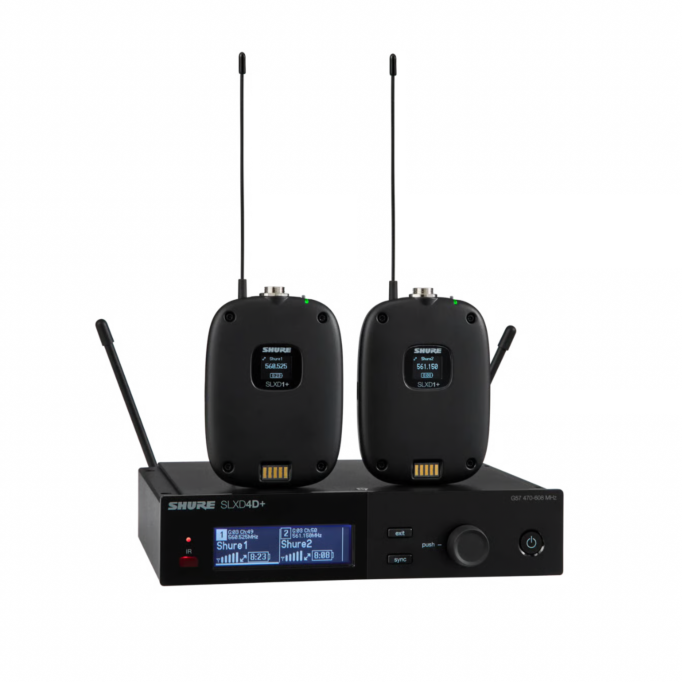 Shure SLXD14D+ Dual Wireless Bodypack System - G57