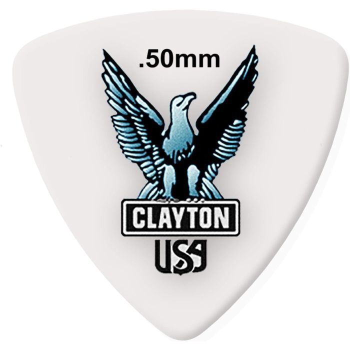 Clayton Acetal Rounded Triangle Picks 12-pack