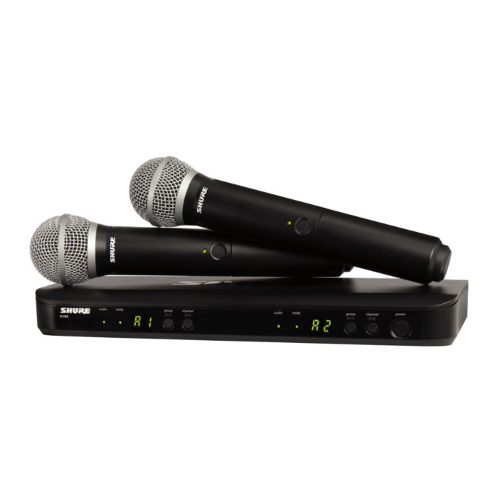 Shure BLX288/PG58 Dual Vocal Wireless System with Two PG58 Handheld Microphones