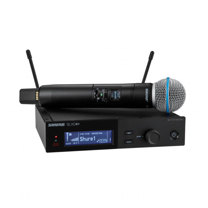Shure SLXD24+/B58 Wireless System with Beta58A Handheld Transmitter - G57