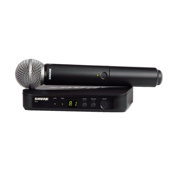Shure BLX24/SM58 Handheld Vocal Microphone Wireless System - H9 Band