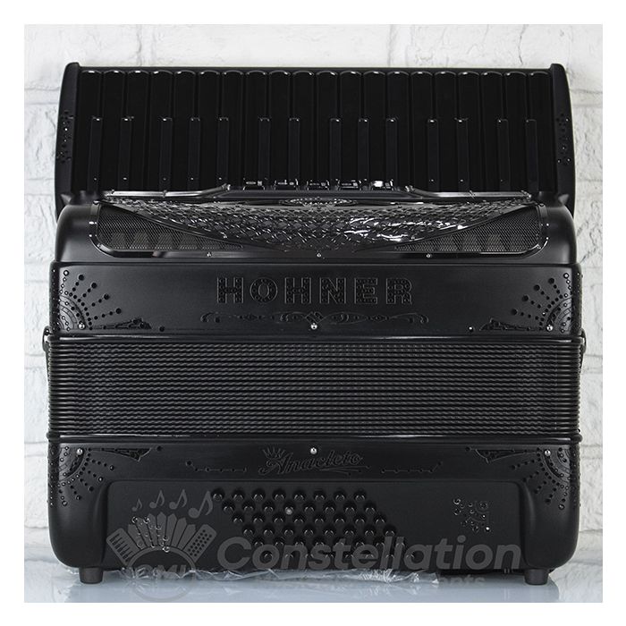 Anacleto Latino 34 Key 48 Bass Piano Accordion - Matte Black