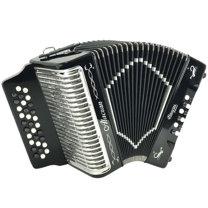 Alacran 31-Button Diatonic Accordion - Black