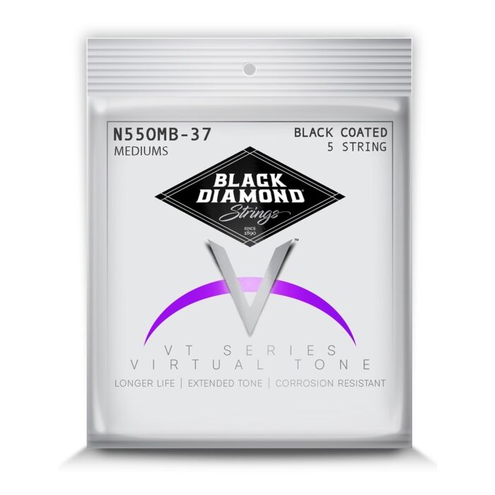 Black Diamond 500B Medium Electric Bass Guitar Strings - 5 String