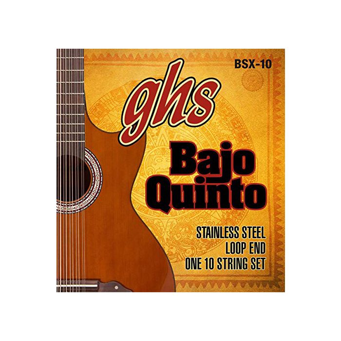 GHS BSX-10 Bajo Quinto Stainless Steel Set - Loop End