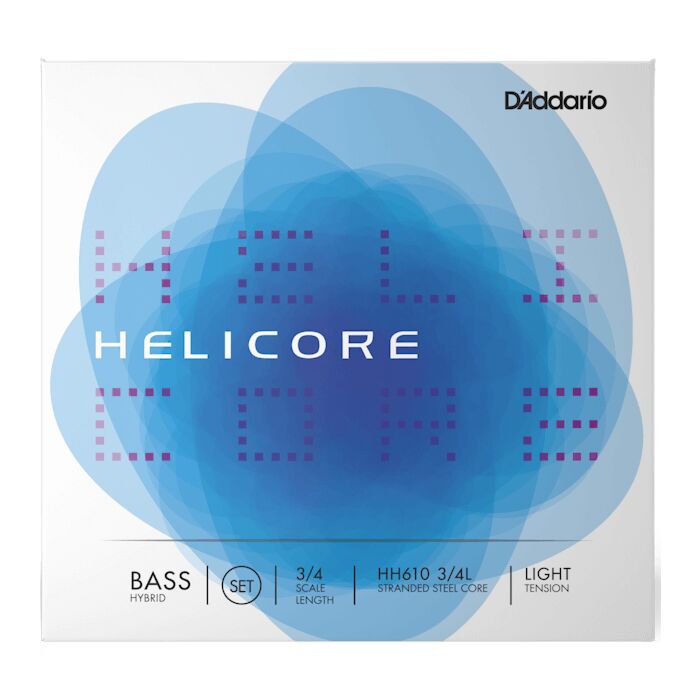 D'Addario Helicore Hybrid 3/4 Scale Light Tension Bass String Set