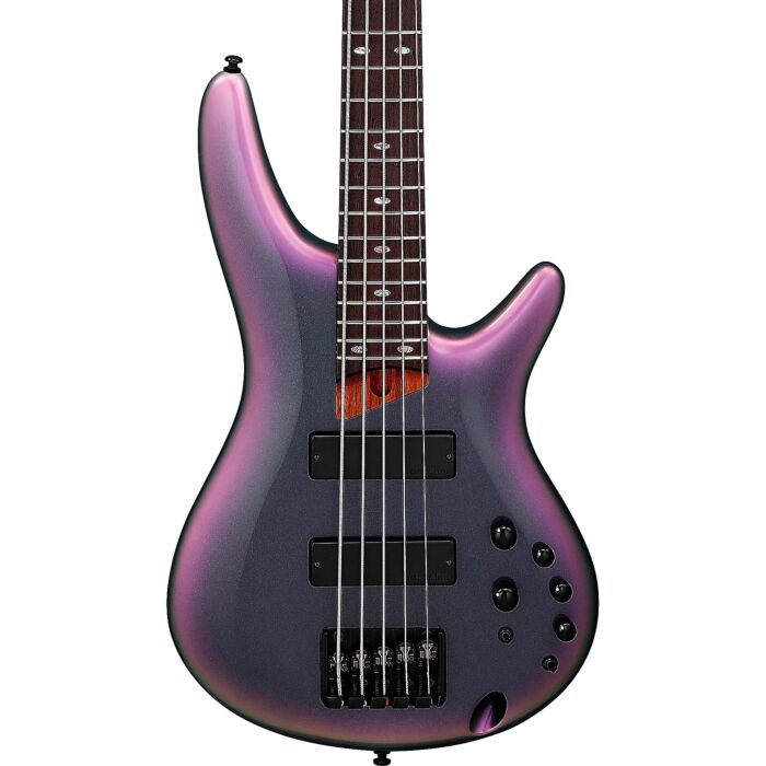 Ibanez SR505EBAB - 5 String Electric Bass Guitar - Black Aurora Burst