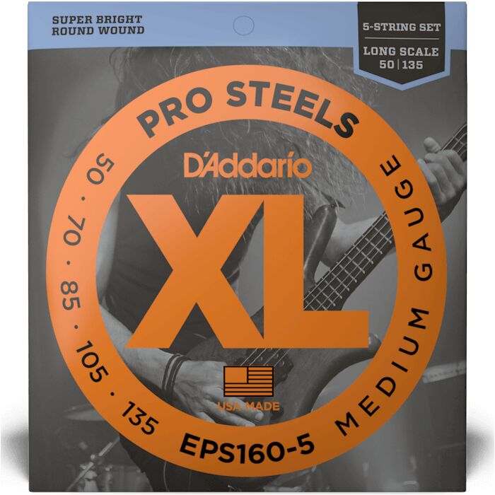 D'Addario EPS160-5 Medium 5-String Long Scale Bass Strings