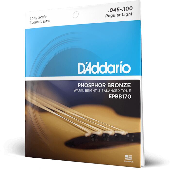 D'Addario EPBB170 Regular Light Long Scale Acoustic Bass Strings